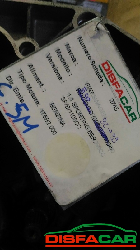Cambio usato Fiat Cinquecento Sporting 1992, codice 176B2000 – foto 7 di 7