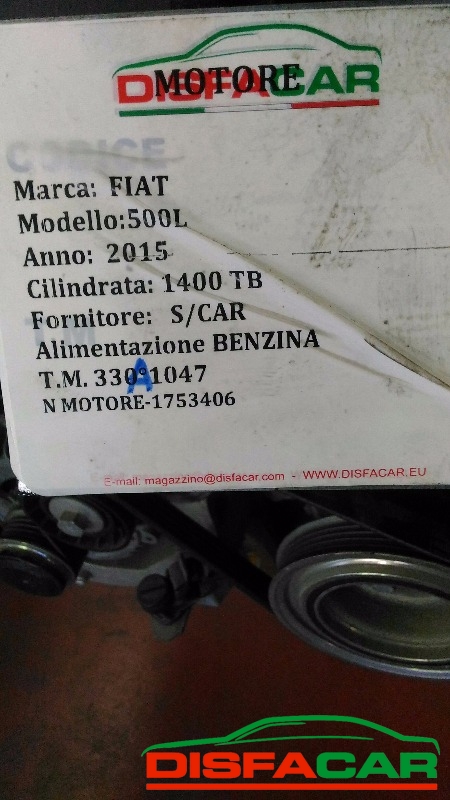 Motore usato Fiat 500L 2015, codice 330A1047 – foto 11 di 11