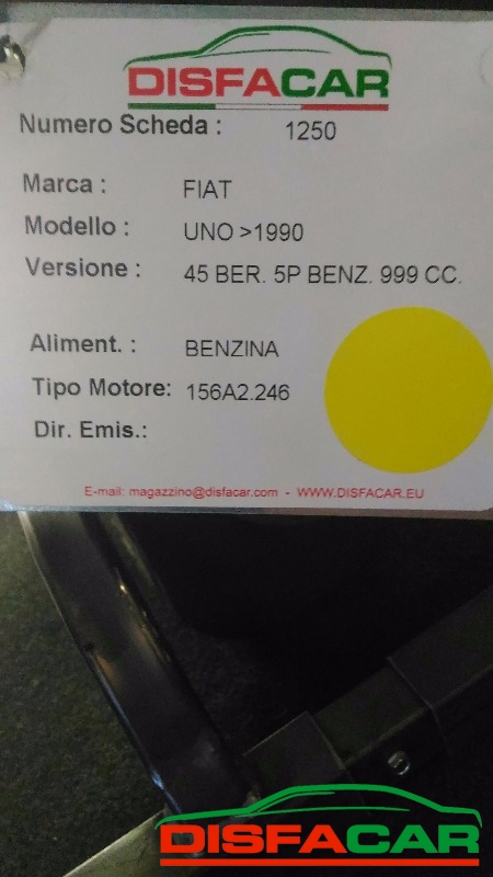 Motore usato Fiat Uno 45 1990, codice 156A2246 – foto 3 di 3