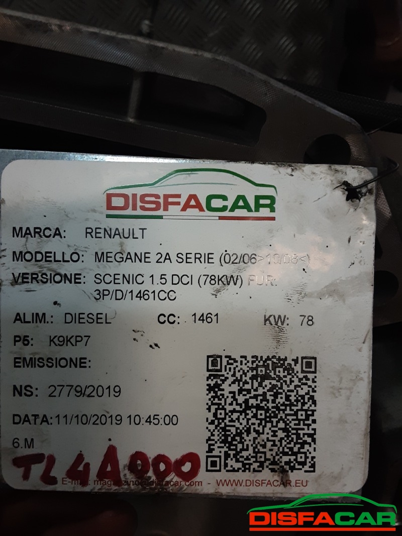 Cambio usato Renault Megane 2A 3 2003, codice K9KP7 – foto 7 di 7