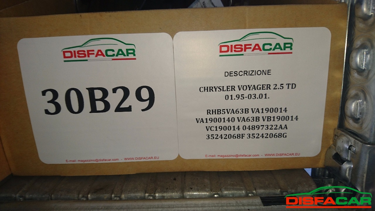 Turbo Chrysler Voyager – pezzo 1