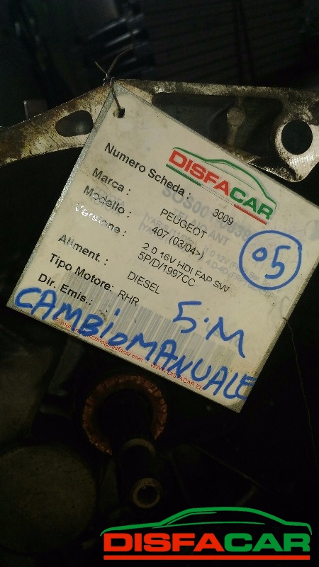 Cambio usato Peugeot 407 2004, codice RHR – foto 9 di 9