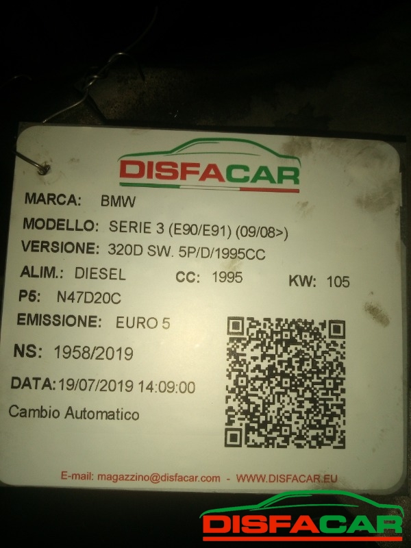 Cambio usato BMW 320 Serie 3(E90-E91) 2008, codice ghp21 – foto 8 di 8