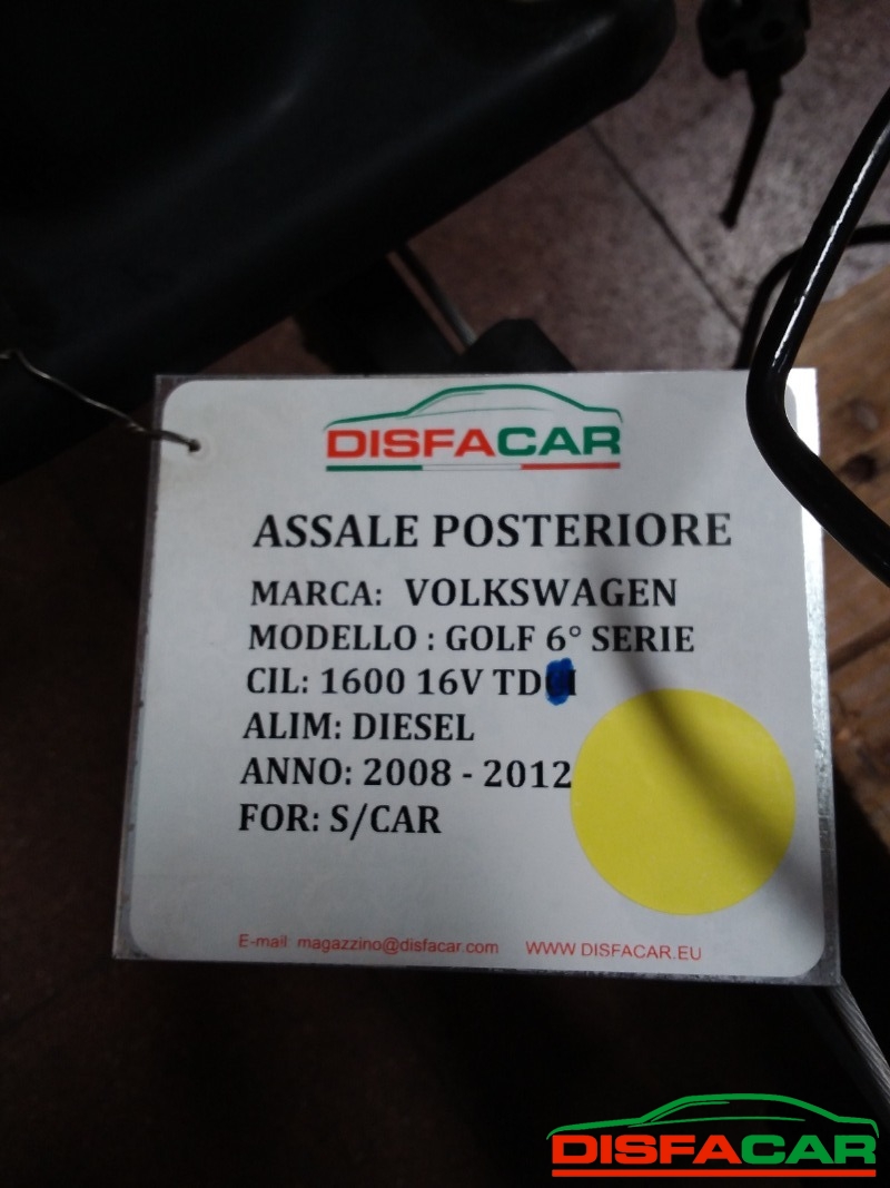 Assale posteriore usato Volkswagen Golf 5A SERIE - 6A SERIE -ALTEA 2003, codice BKD – foto 13 di 18