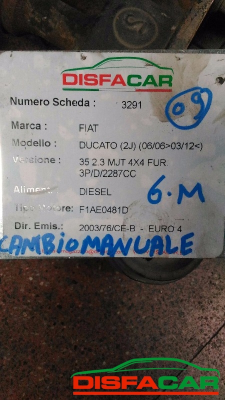 Assale posteriore usato Fiat Ducato 4X4 35 CON DIFFERENZIALE POSTERIORE 2006, codice F1AE0481D – foto 17 di 17