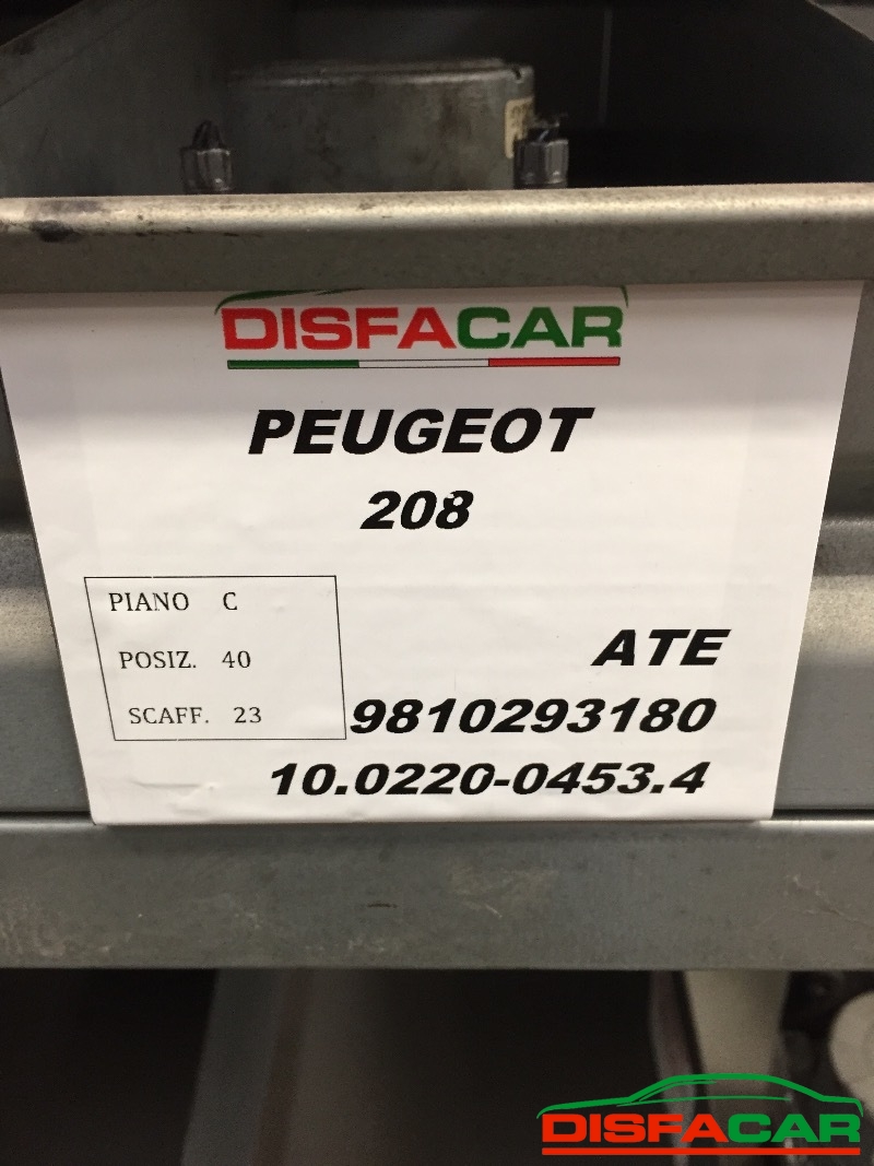Centralina abs Peugeot 208