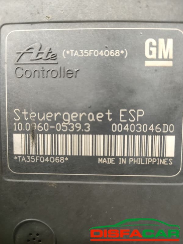 Centralina ABS usata Opel Astra H 2004, codice 10.0206-0206.4 – foto 4 di 10