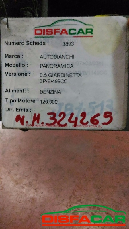 Motore usato AUTOBIANCHI PANORAMICA GIARDINETTA, codice 120.000 – foto 9 di 9