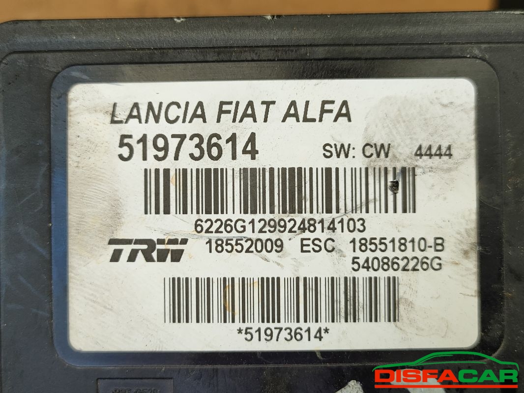 Centralina ABS usata Fiat 500L 2012, codice 18552009 – foto 3 di 8