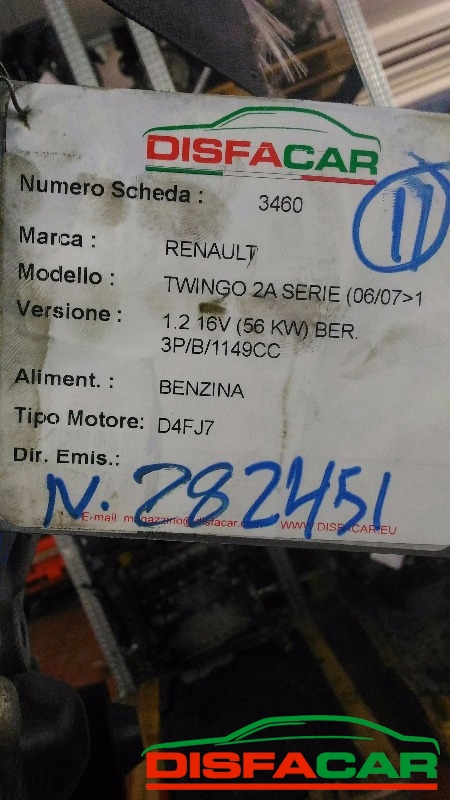 Motore usato Renault Twingo 2A SERIE 2007, codice D4FJ7 – foto 7 di 7