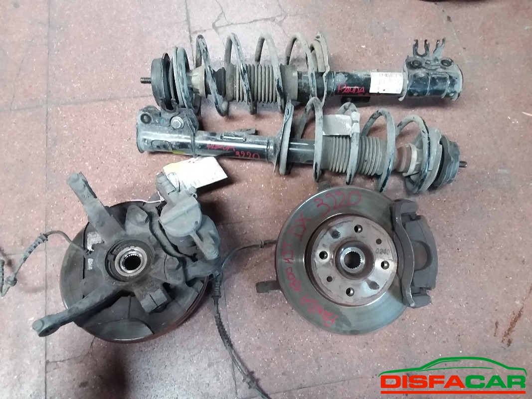 Telaietto anteriore usato Fiat Panda MANCA PINZA SX. SOLO MOZZI 2003, codice 188A8000 – foto 3 di 11