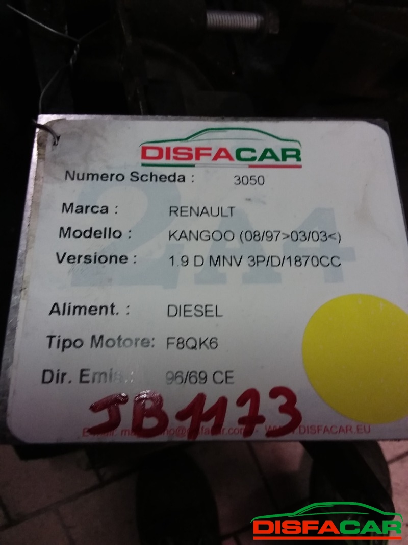 Cambio usato Renault Kangoo 1997, codice F8QK6 – foto 10 di 10