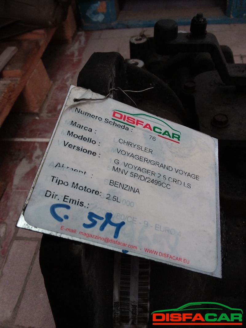 Cambio usato Chrysler Voyager GRAND VOYAGER 2001, codice t850 – foto 11 di 19