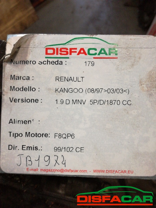 Cambio usato Renault Kangoo 1997, codice F8qp6 – foto 5 di 6