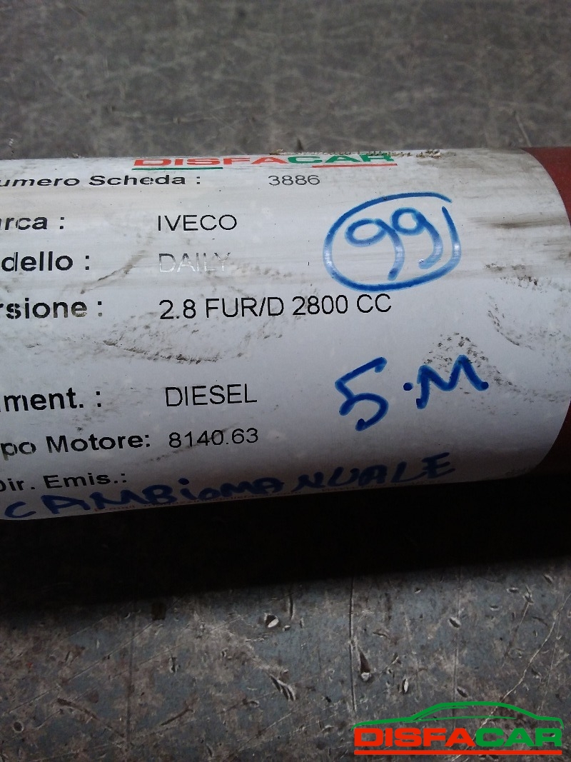 Albero di trasmissione usato Iveco DAILY SOFIM8140. 43C / 8140.63 1999 – foto 12 di 13