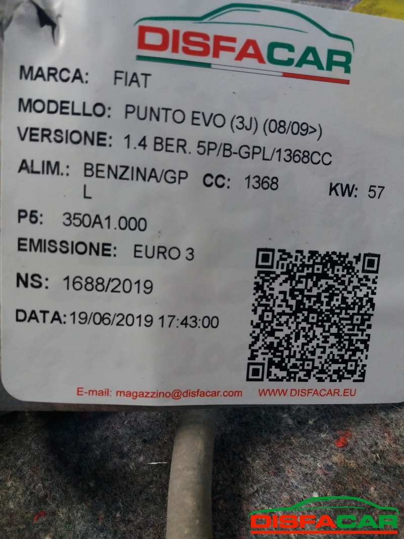 Assale posteriore usato Fiat Grande Punto STARJET - PUNTO EVO 2003, codice 350A1000 – foto 9 di 10