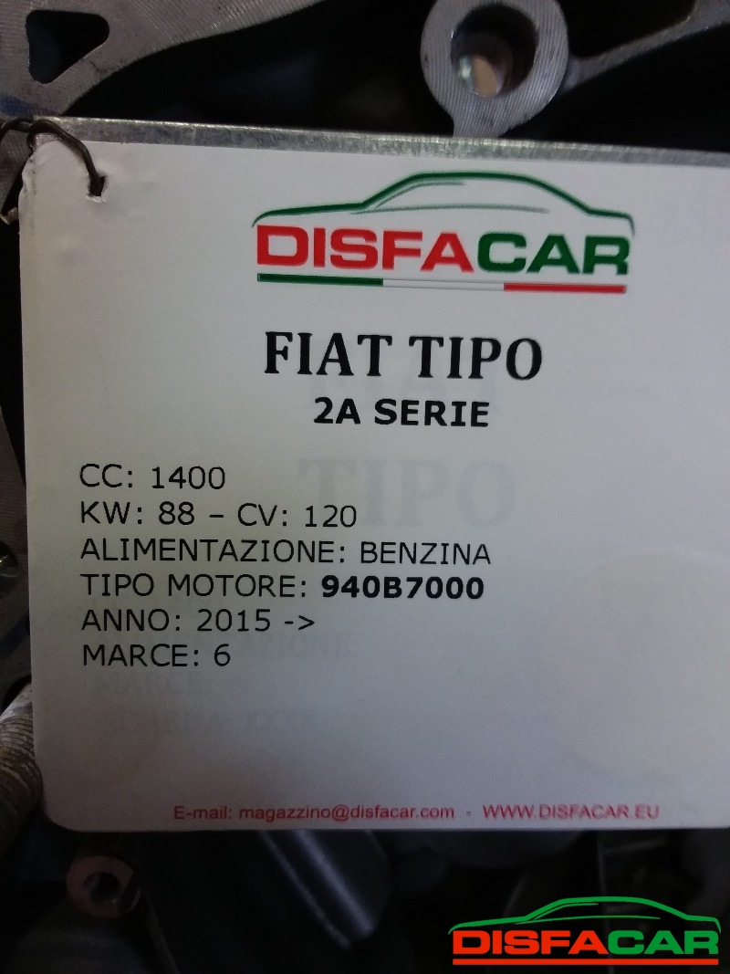 Cambio usato Fiat Tipo 2A SERIE 2015, codice 940B7000 – foto 10 di 11