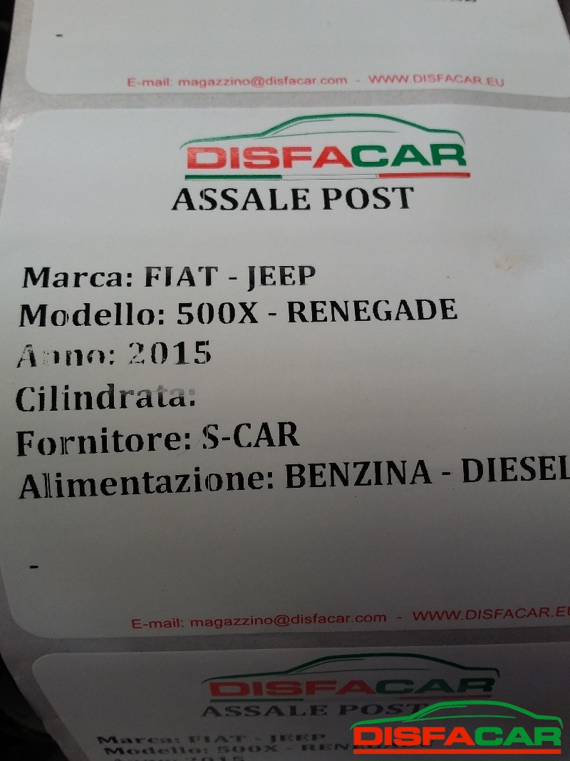 Assale posteriore usato Fiat 500X JEEP RENEGADE 2015 – foto 8 di 8