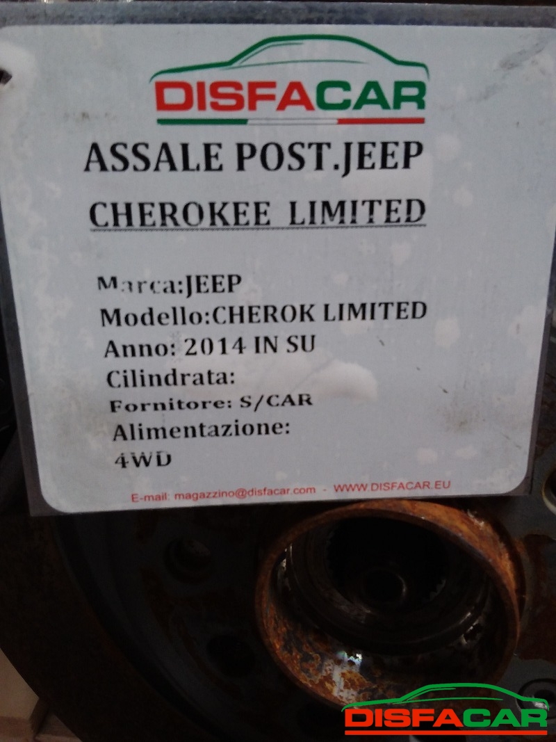 Assale posteriore usato Jeep Cherokee LIMITED - 4WD 4X4 SENZA DIFFERENZIALE 2014 – foto 10 di 10