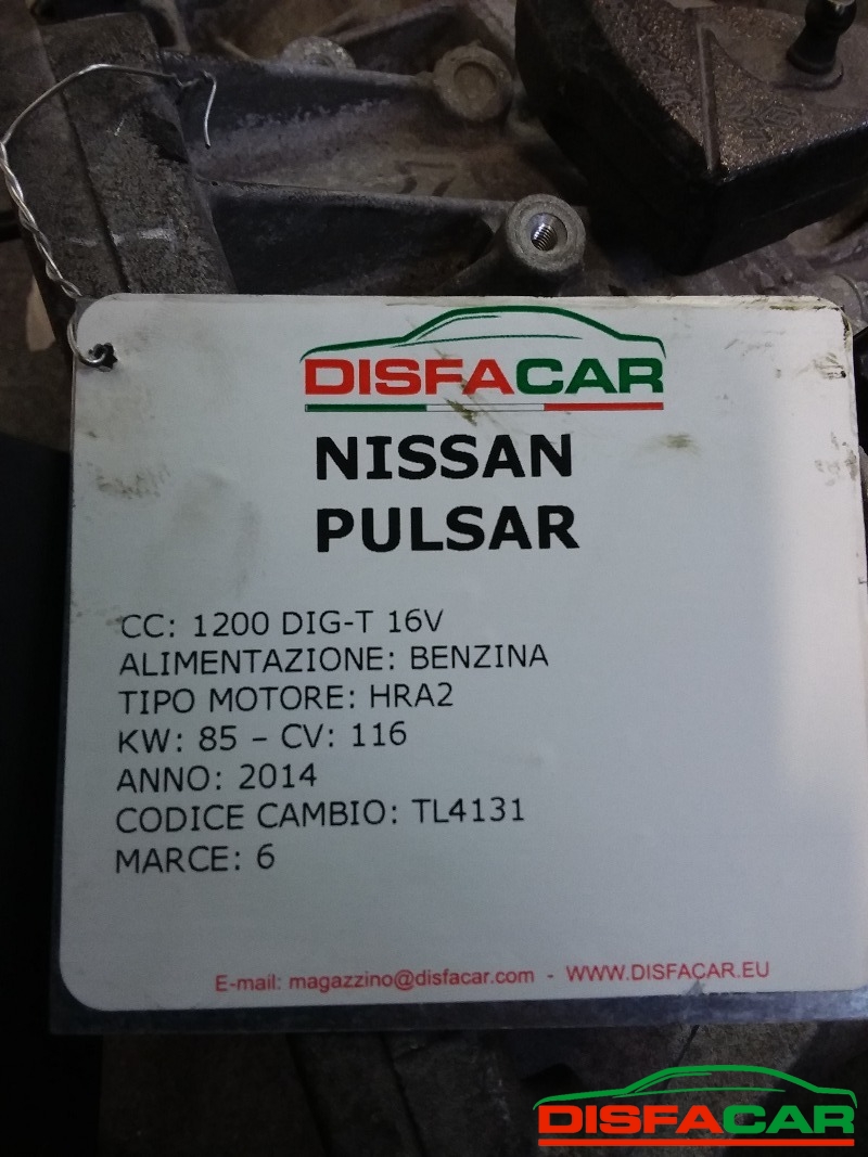 Cambio usato Nissan PULSAR 2014, codice HRA2 – foto 11 di 11