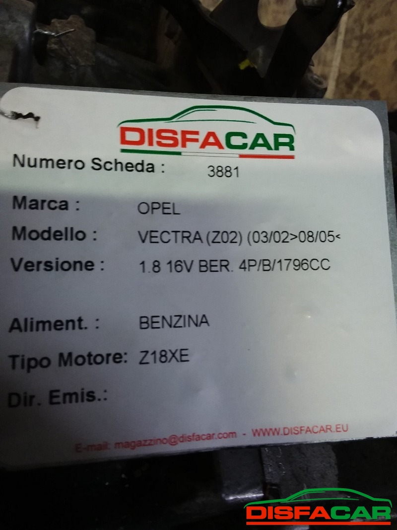 Cambio usato Opel Vectra 2002, codice Z18XE – foto 10 di 10