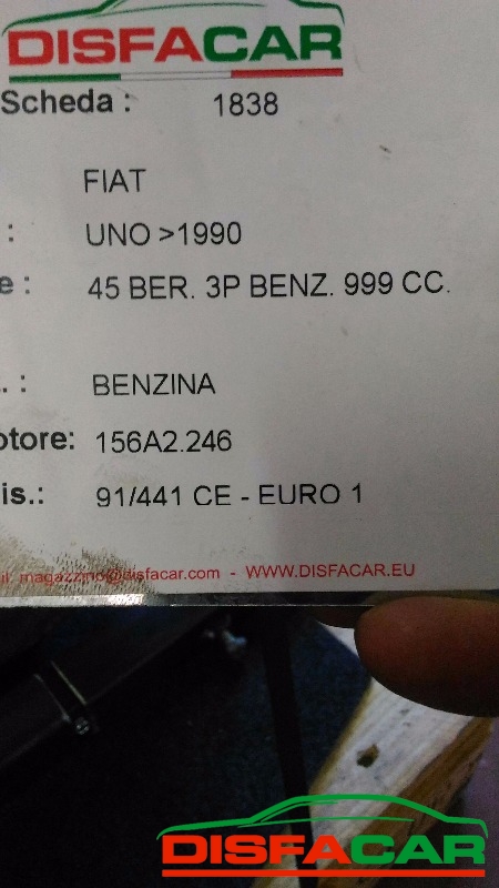 Motore usato Fiat Uno 1000CC BENZINA 1990, codice 156A2246 – foto 4 di 4