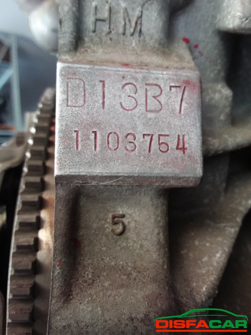 Motore usato Honda Logo 2002, codice D13B7 – foto 7 di 8