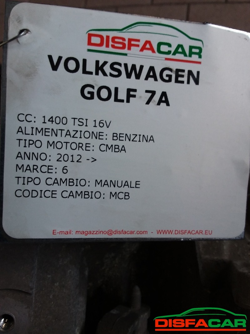 Cambio usato Volkswagen Golf 7A SERIE 2012, codice CMBA – foto 9 di 13