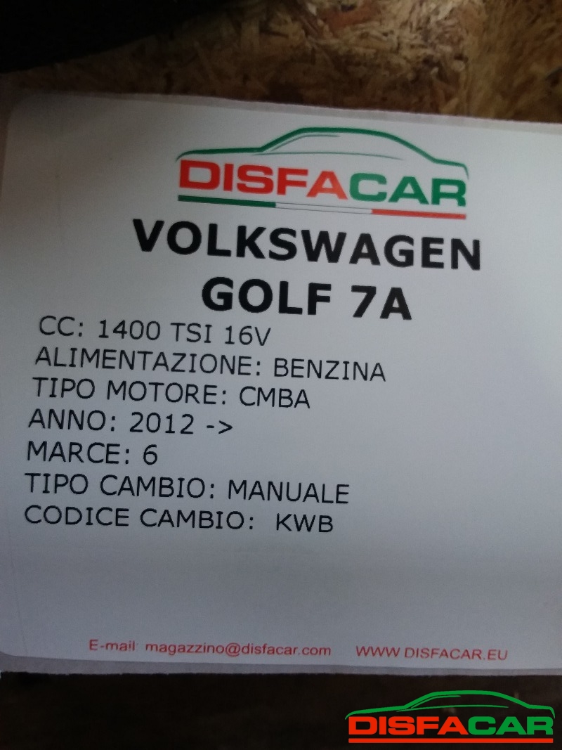 Cambio usato Volkswagen Golf 7A SERIE 2012, codice CMBA – foto 13 di 13
