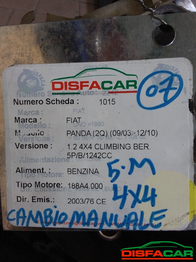 Cambio usato Fiat Panda 4x4 2003, codice 188A4000 – foto 11 di 11
