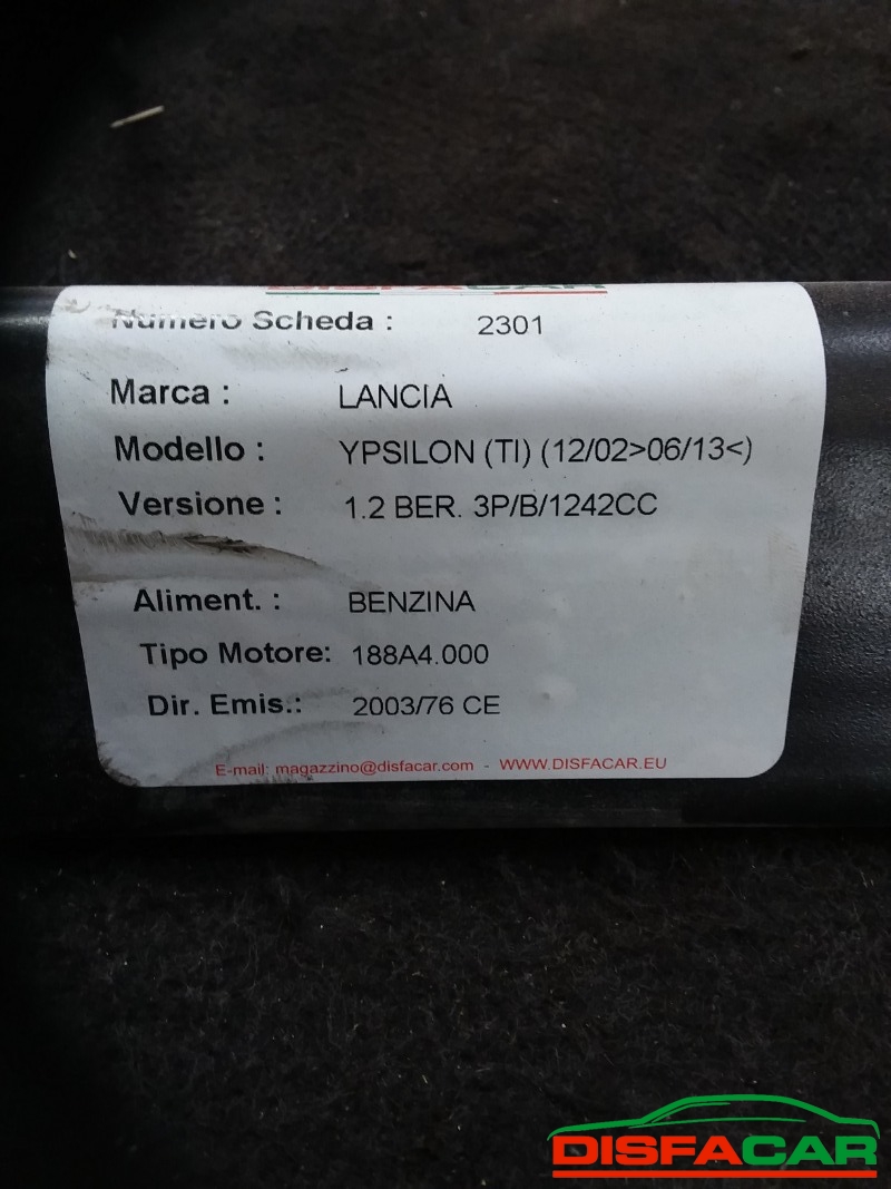 Assale posteriore usato Lancia Ypsilon 2003, codice 188A4000 – foto 9 di 9