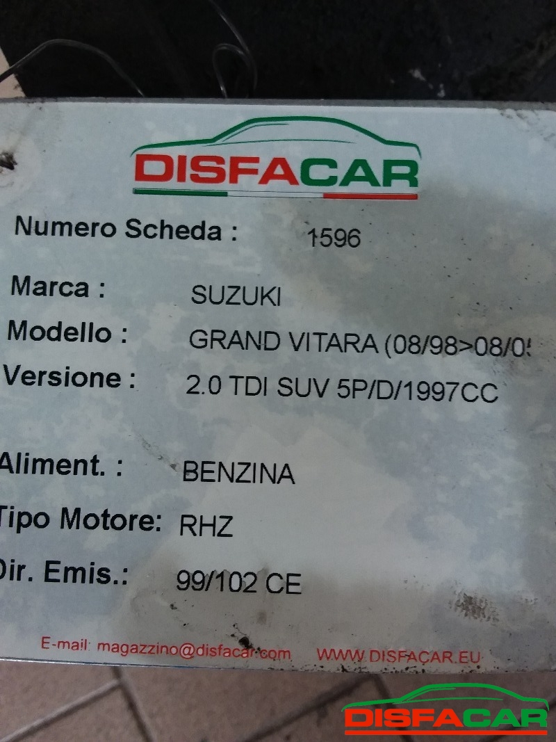 Cambio usato Suzuki Grand Vitara 4WD 1998, codice RHZ – foto 10 di 10