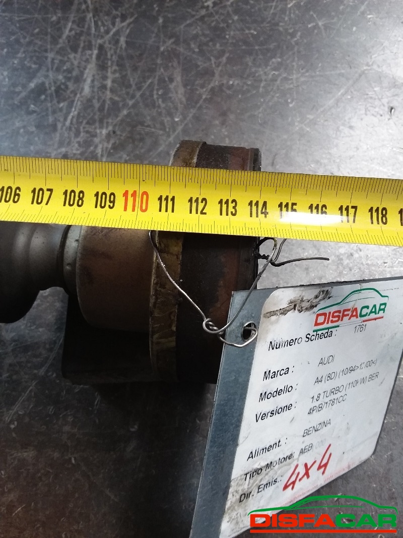 Albero di trasmissione usato Audi A4 8D 1994 – foto 9 di 10