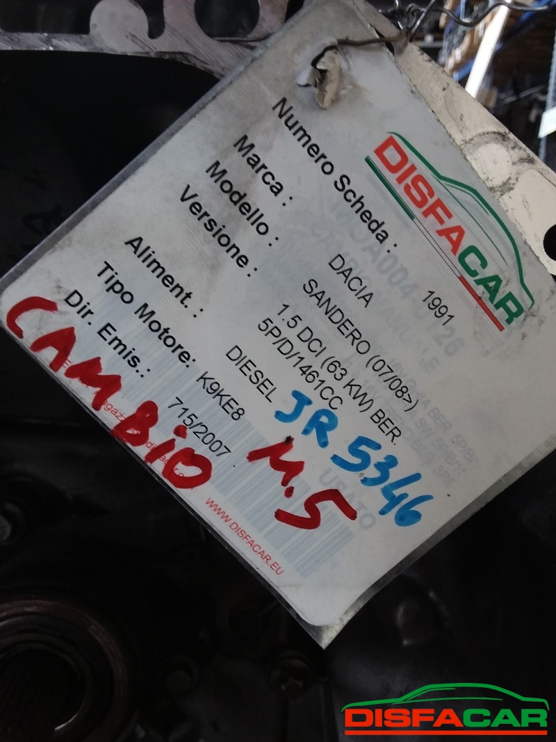 Cambio usato Dacia Sandero 2008, codice jr5346 – foto 9 di 11
