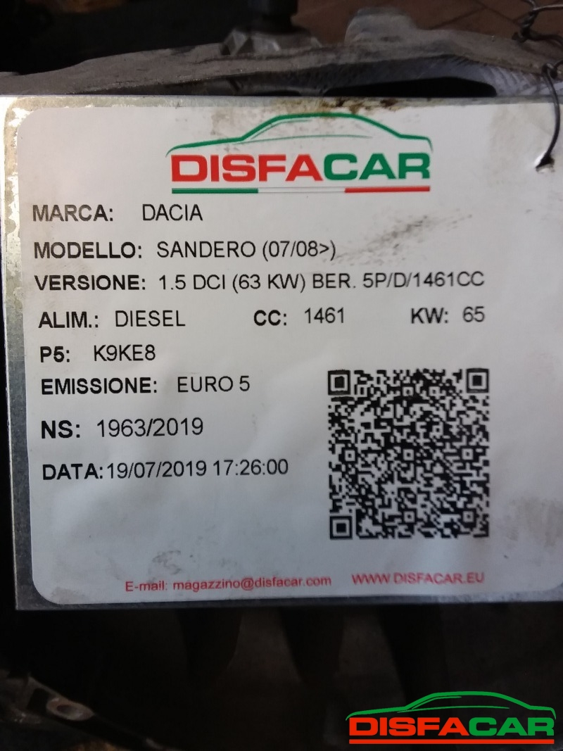 Cambio usato Dacia Sandero 2008, codice jr5346 – foto 10 di 11