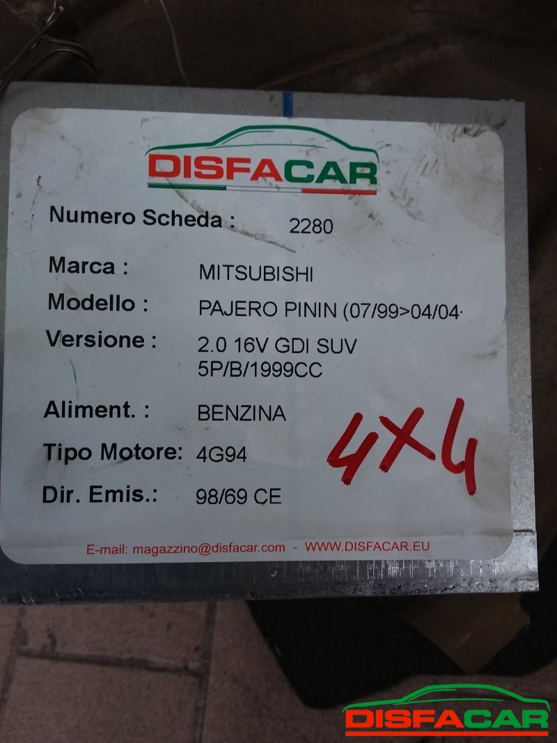 Cambio usato Mitsubishi Pajero Pinin 1999, codice 4G94 – foto 13 di 13