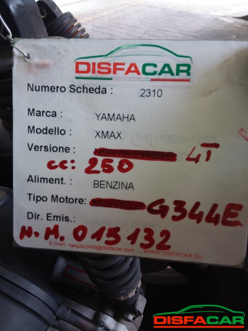 Motore usato YAMAHA X-MAX 2005, codice G344E – foto 9 di 9