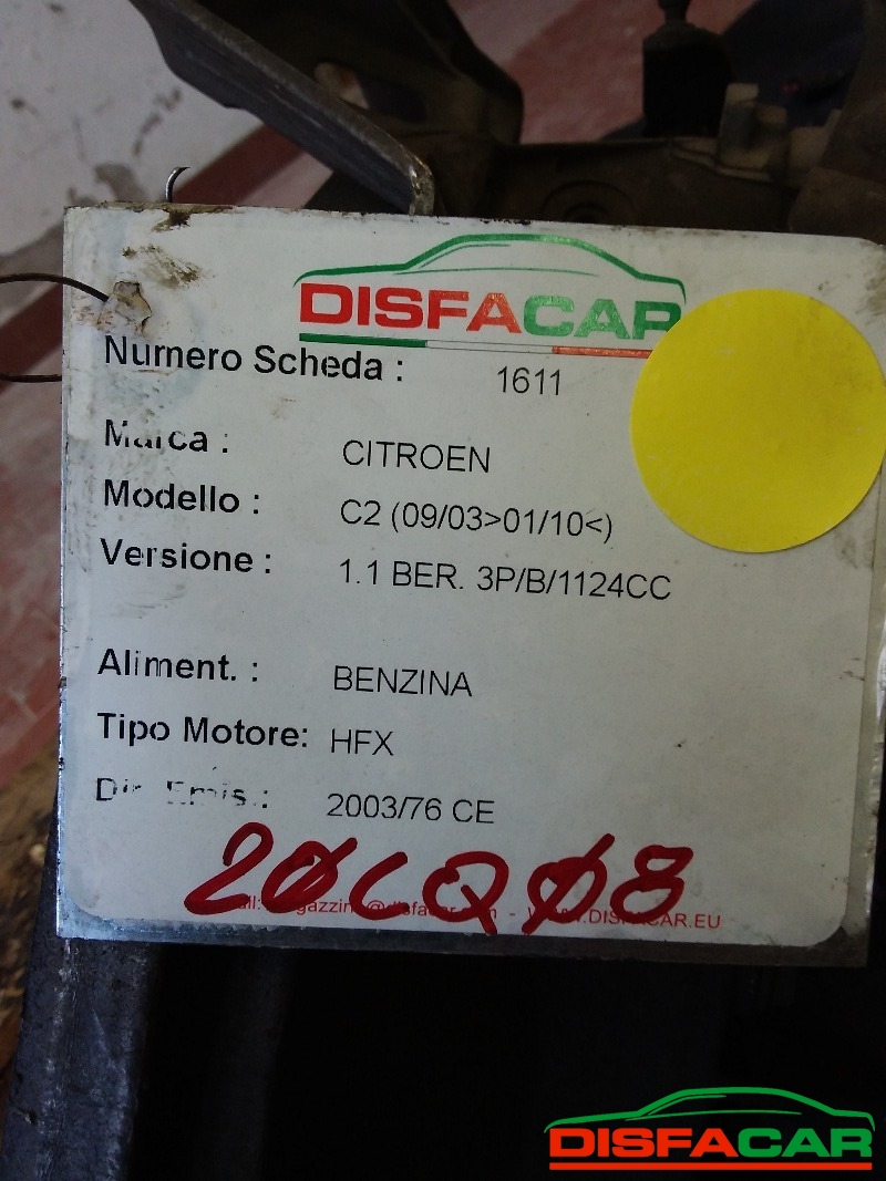 Cambio usato Citroën C3 C2 PEUGEOT 207 1007 2002, codice 20cq08 – foto 7 di 8