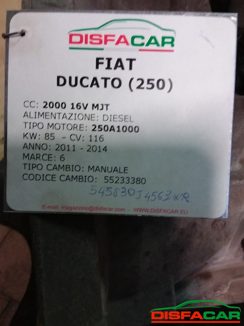 Cambio usato Fiat Ducato 250 - 30 2011, codice 545s30j4563wr – foto 13 di 15