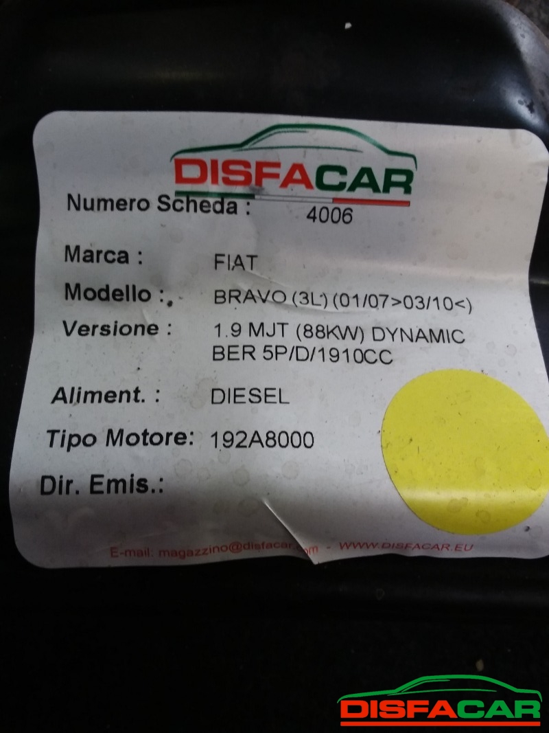 Telaietto anteriore usato Fiat Bravo 2007, codice 192A8000 – foto 9 di 11