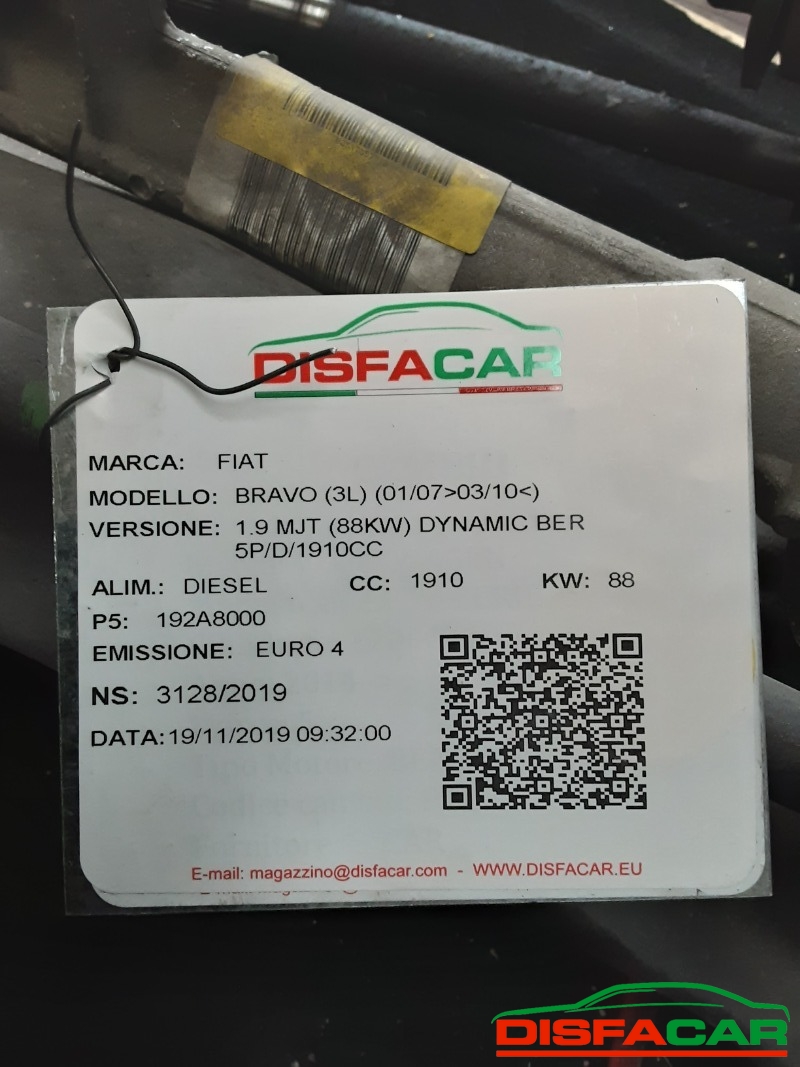 Telaietto anteriore usato Fiat Bravo 2007, codice 192A8000 – foto 10 di 11