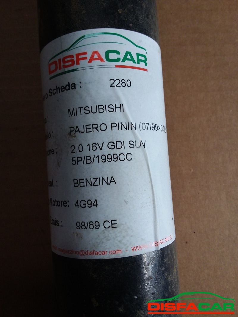 Albero di trasmissione usato Mitsubishi Pajero Pinin POSTERIORE 1999 – foto 11 di 11