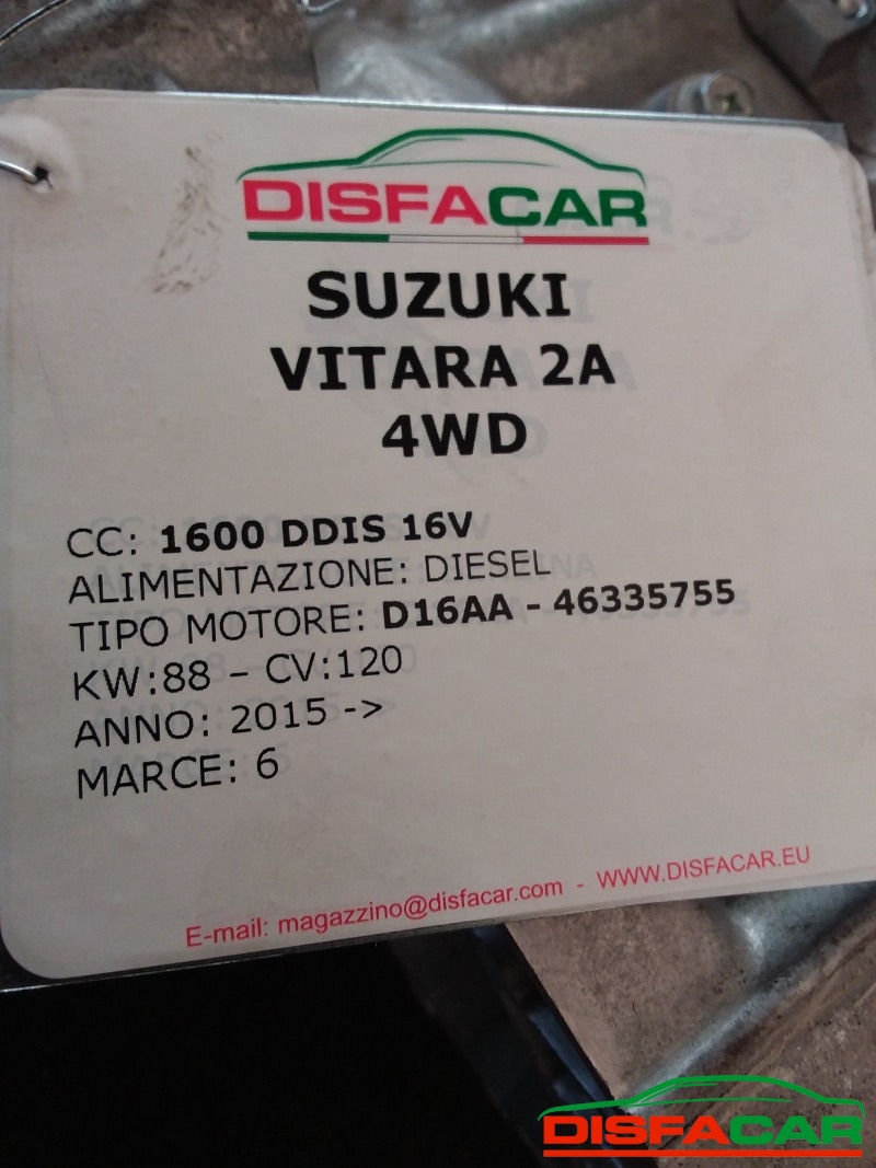 Cambio usato Suzuki Vitara 2A SERIE(X4 solo ripartitore) 2015, codice D16AA – foto 13 di 13