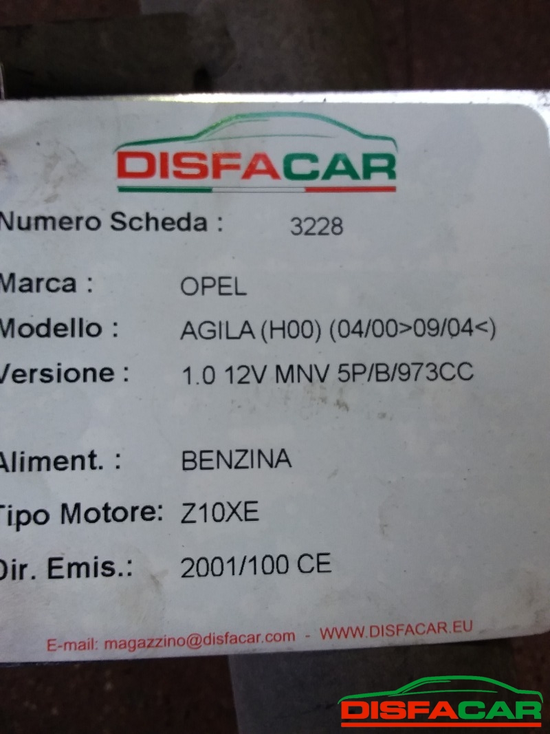 Assale posteriore usato Opel Agila CON 4 COLONNETTE 2000, codice Z10XE – foto 8 di 9