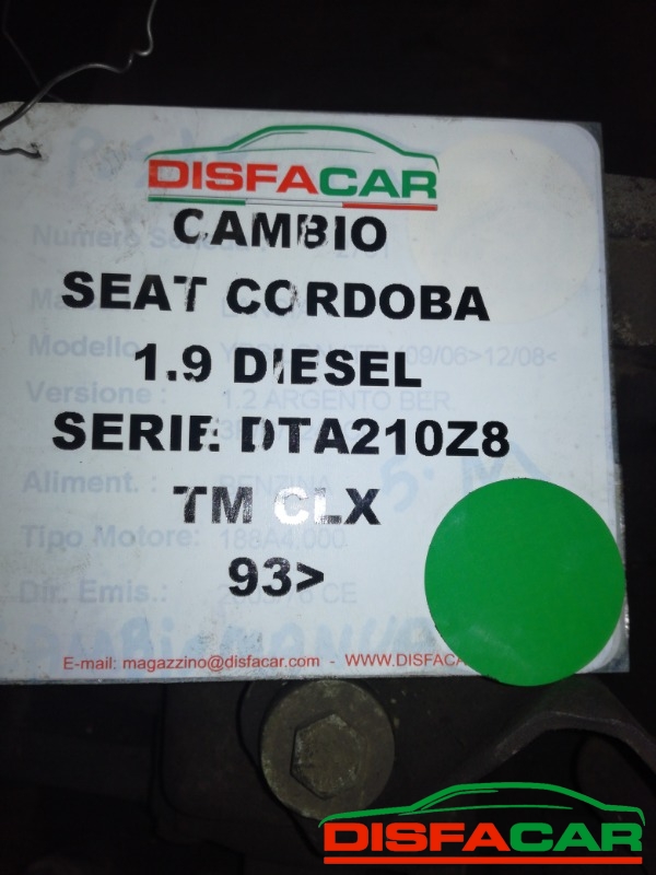 Cambio usato Seat Cordoba 1993, codice CLX – foto 6 di 7