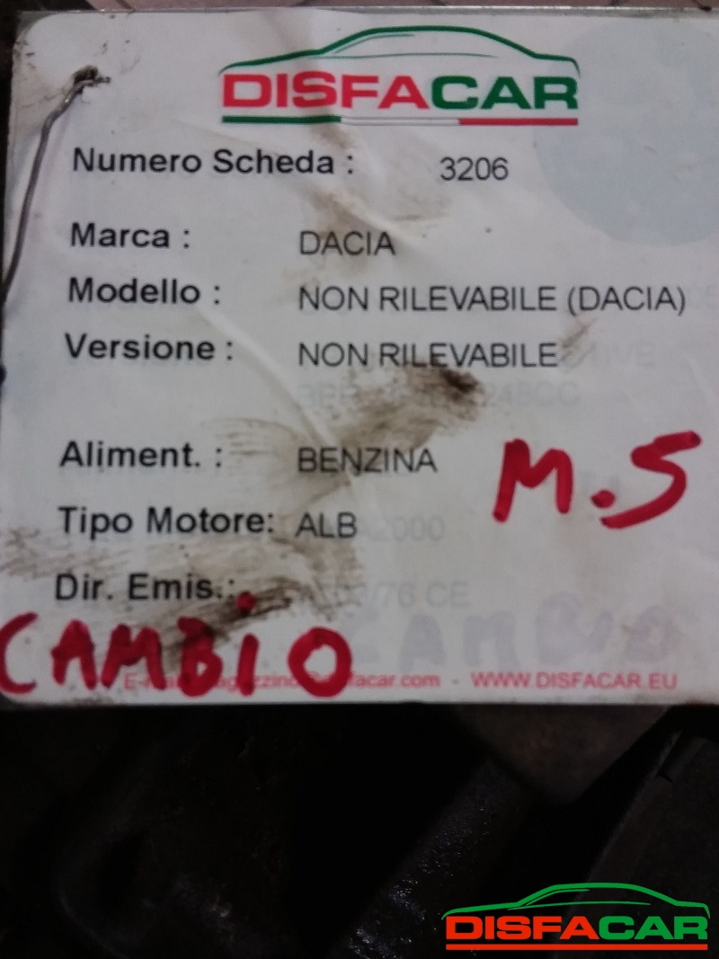 Cambio usato Dacia SUPERNOVA, codice jh3050 – foto 12 di 12