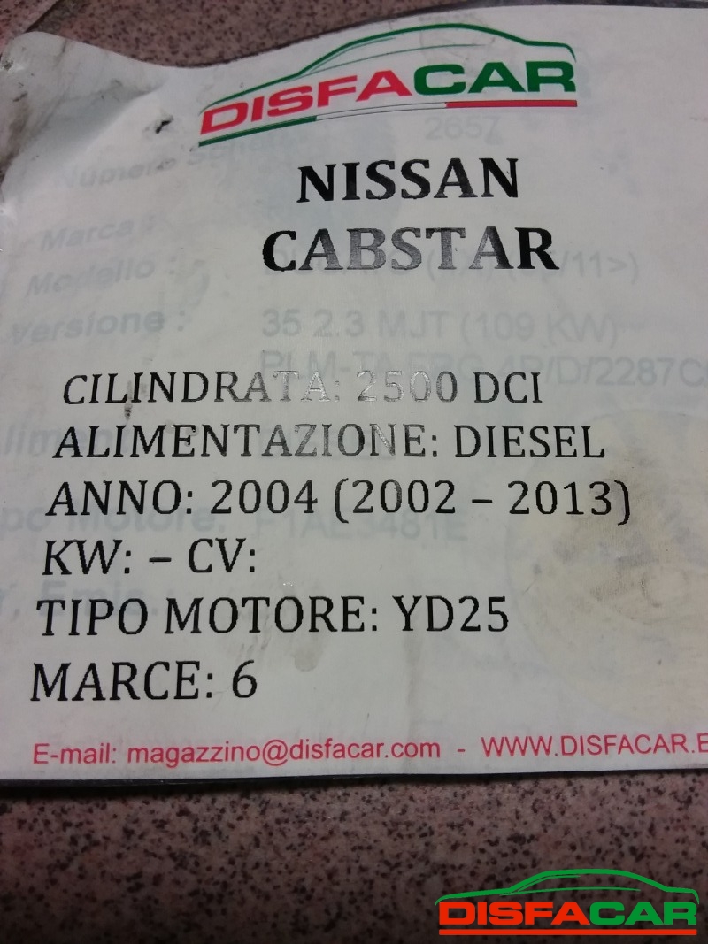 Cambio usato Nissan Cabstar 2002, codice Yd25 – foto 10 di 10