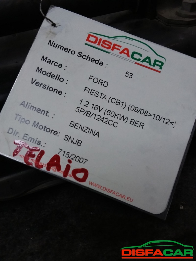 Telaietto anteriore usato Ford Fiesta 2008, codice SNJB – foto 7 di 8