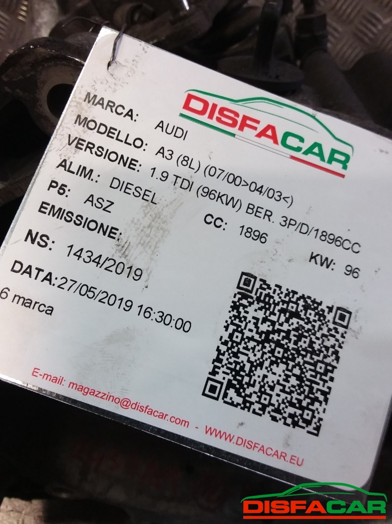 Cambio usato Audi A3 2000, codice erf – foto 11 di 11