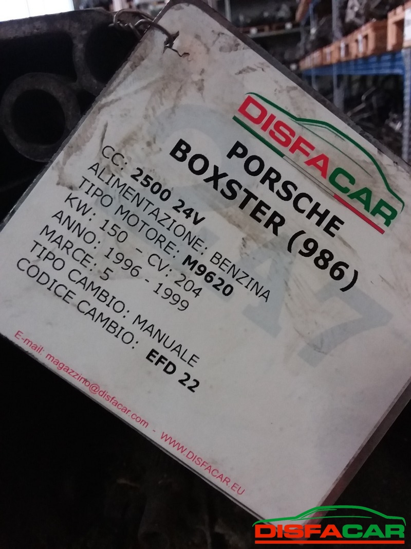 Cambio usato Porsche Boxster 986 1996, codice M9620 – foto 9 di 9